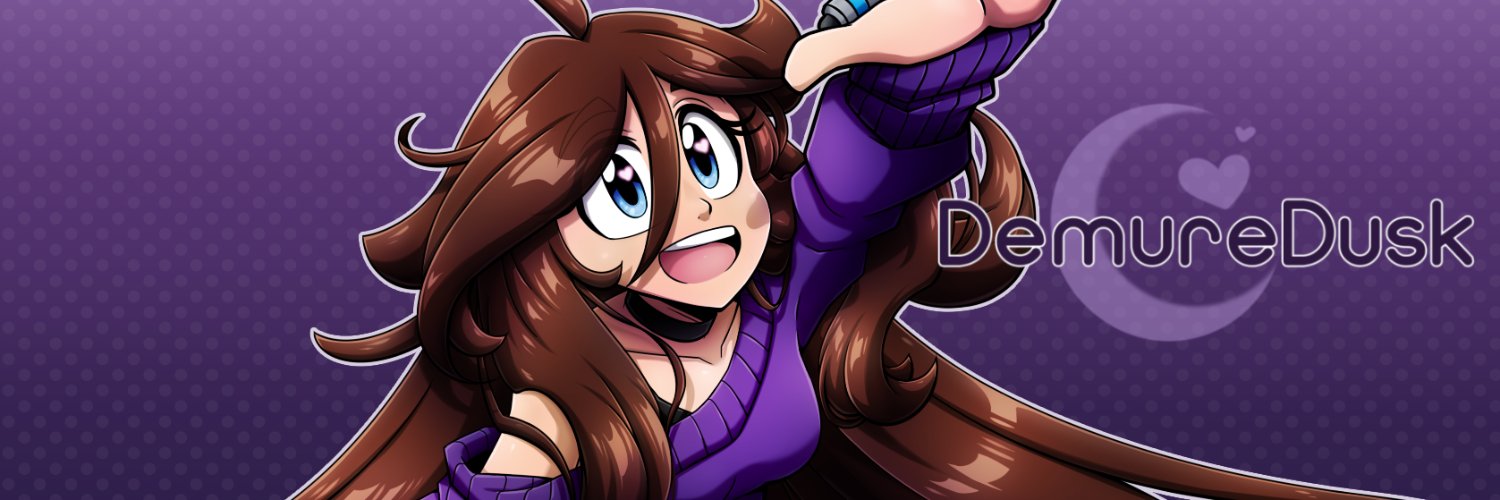 DemureDusk 💜🌙 banner