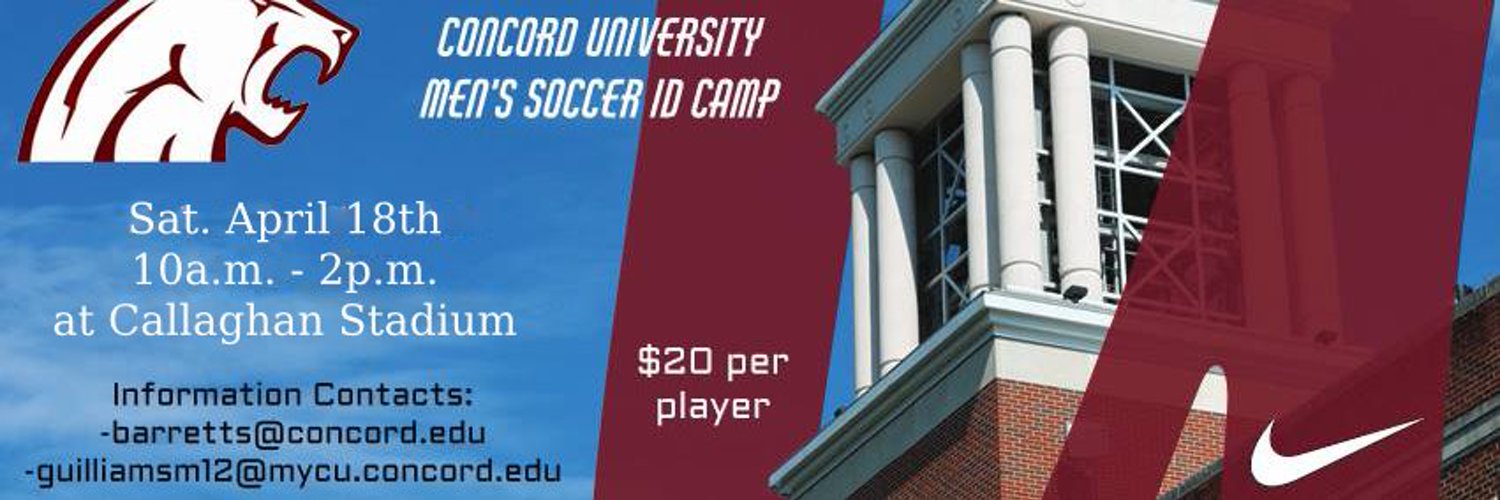 Concord University Men's Soccer⚽️ Profile Banner