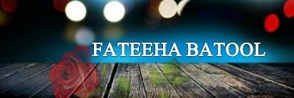 Fateeha Batool 👑 banner