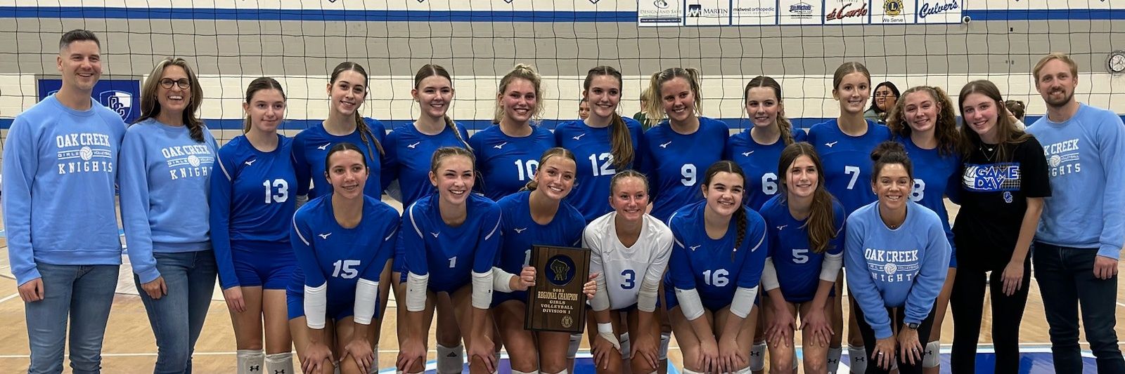 Oak Creek Girls Volleyball banner