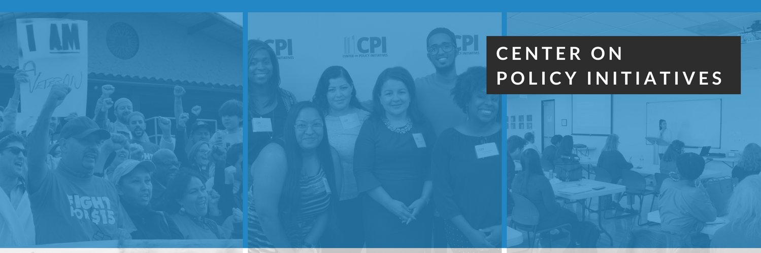 Center on Policy Initiatives banner