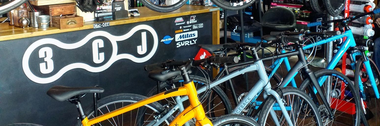 3CJ Cycle Centre banner
