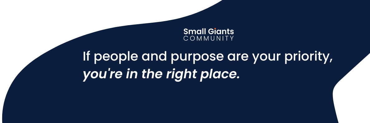 Small Giants Community banner