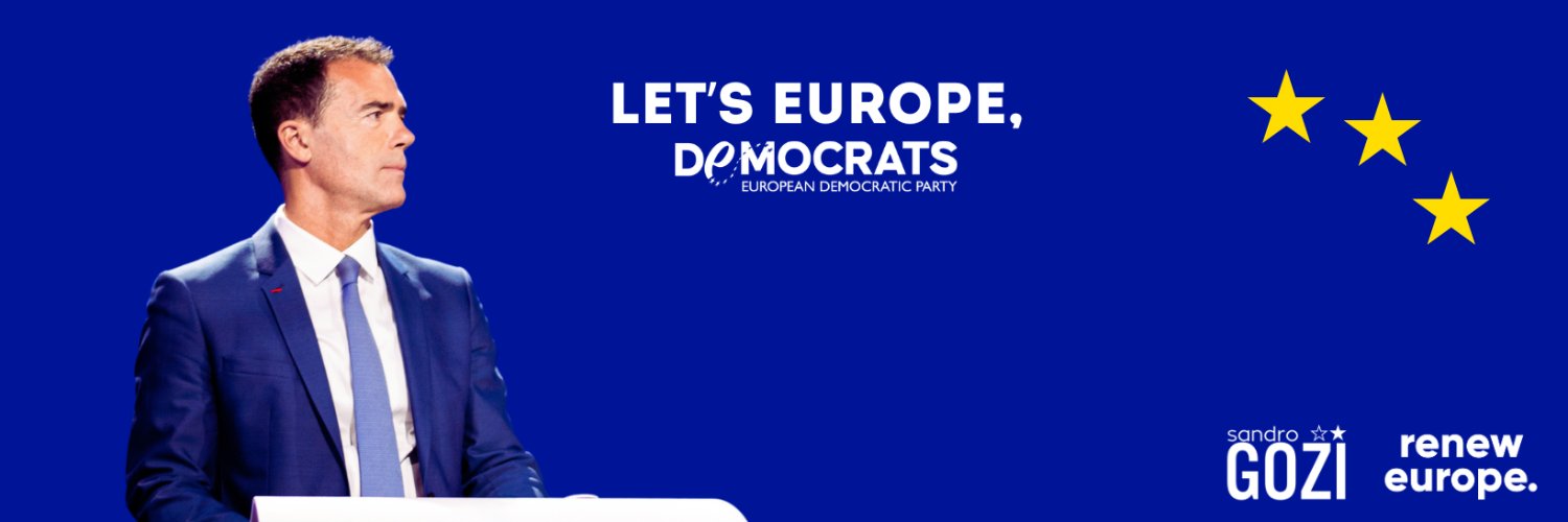 Sandro Gozi's banner