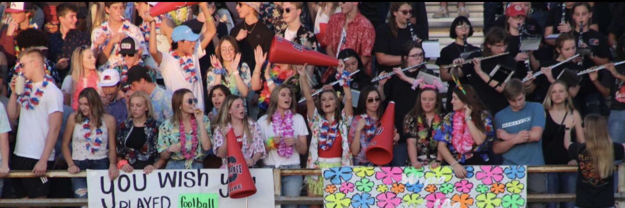 SHS student section banner