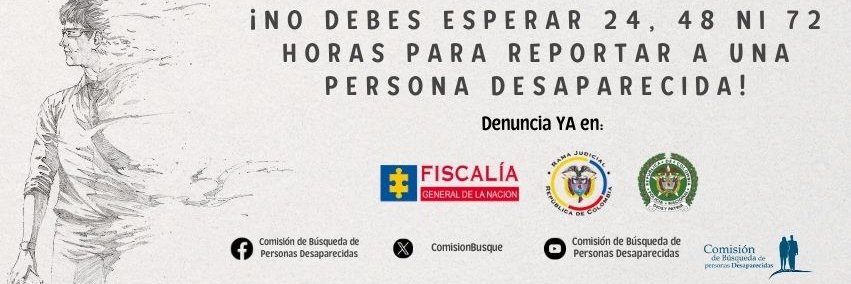 Comisión de Búsqueda de Personas Desaparecidas banner