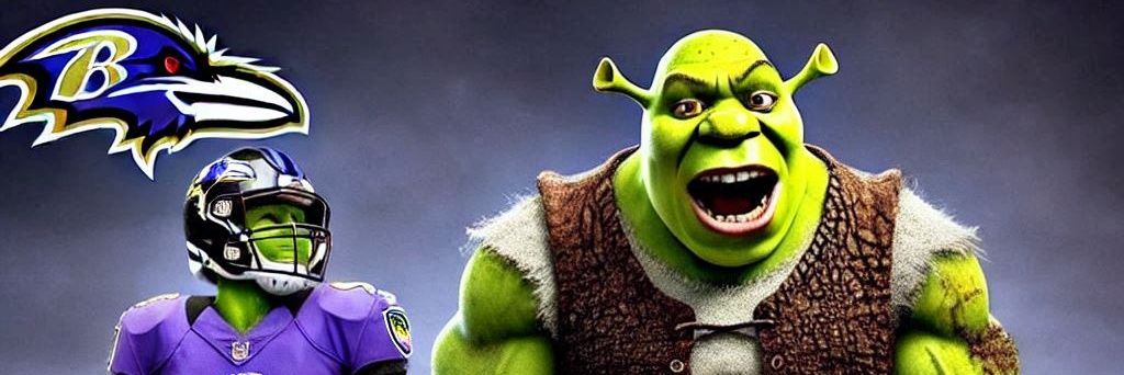 Ravens Shrek banner