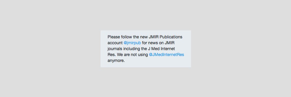 Please use the new account @jmirpub instead of banner