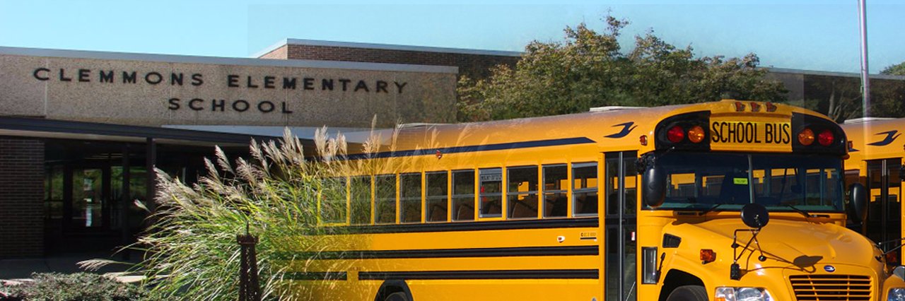 Clemmons ES Bus banner