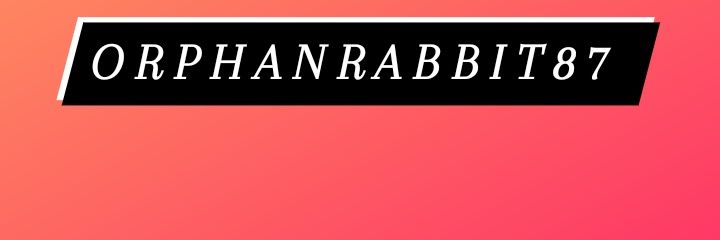 orphanrabbit87's profile banner image