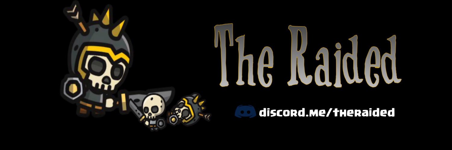 The RAIDED banner