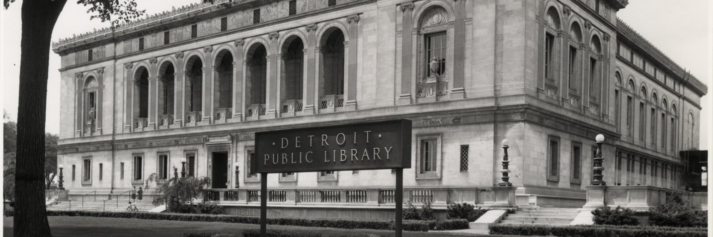 Detroit Library banner
