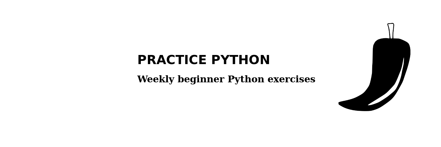 Practice Python banner