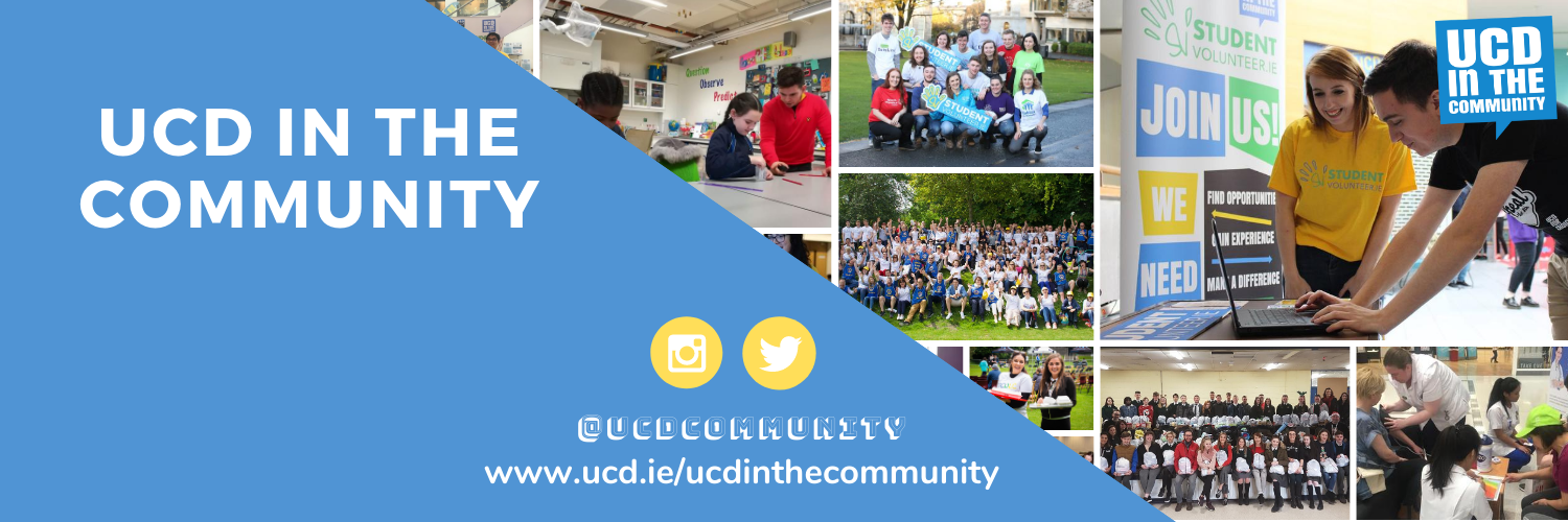 UCD in the Community banner