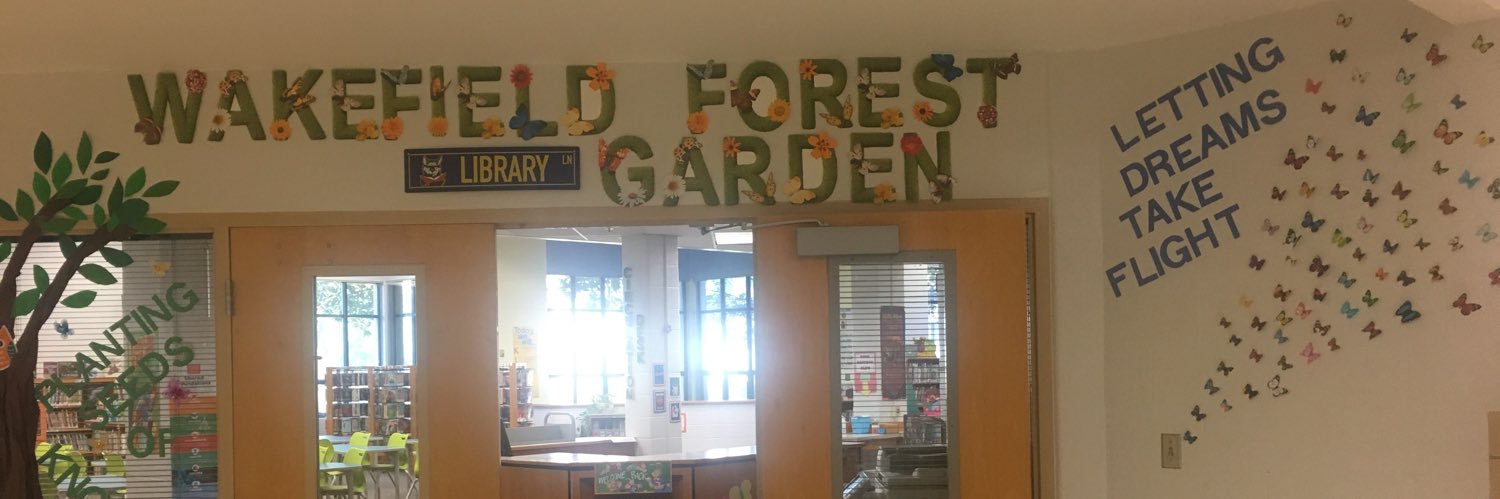 Wakefield Forest ES Library banner
