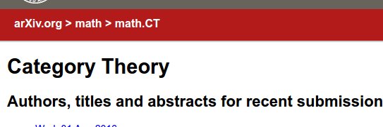 math.CT Category Theory arXiv submissions banner