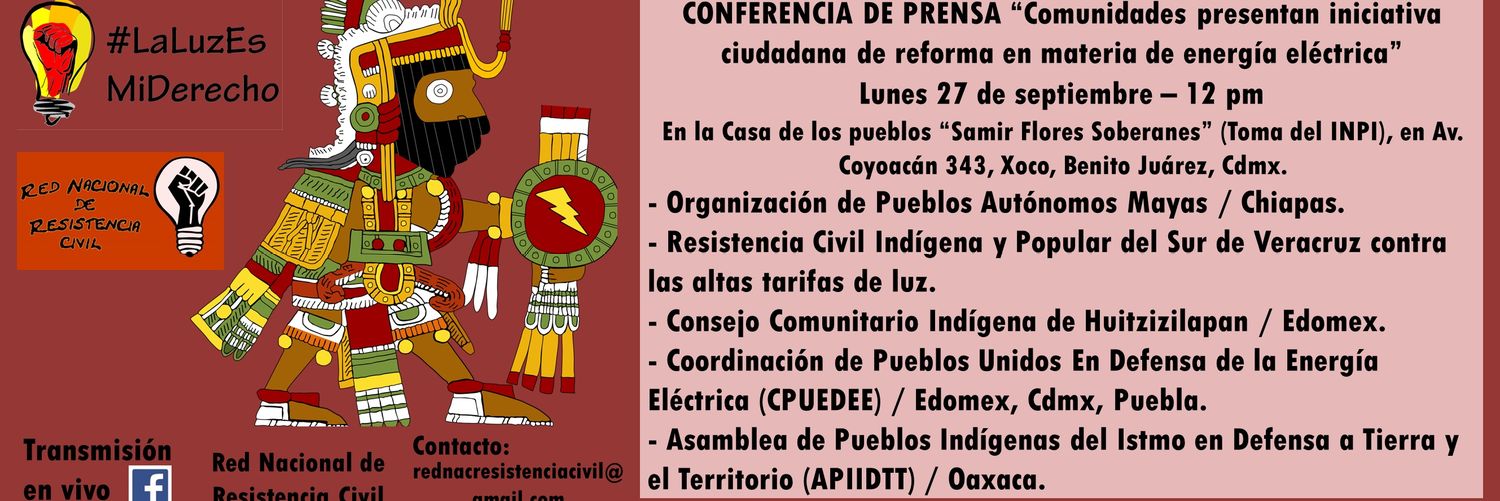 Red Nacional de Resistencia Civil banner