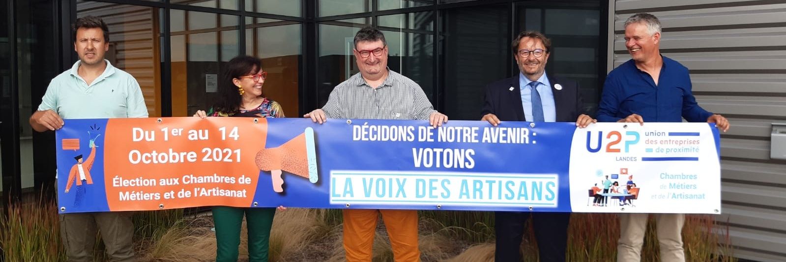 La Voix des Artisans 40 - U2P Landes banner