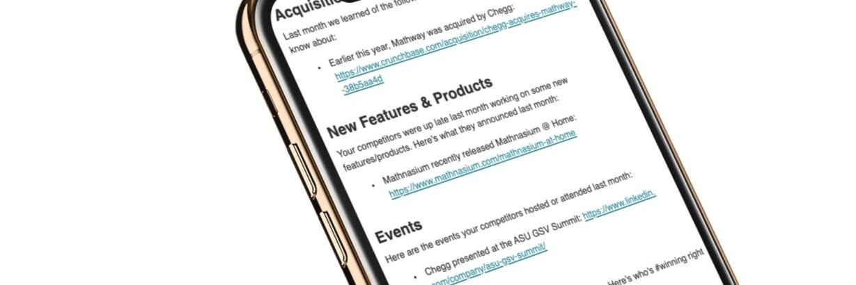 Startup Competitors banner