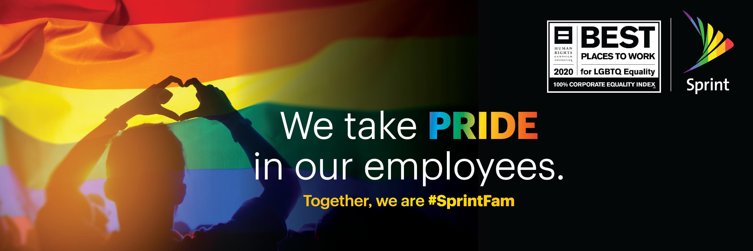 Sprint Pride ERG banner