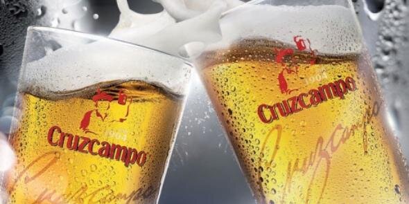 Gambrinus Cerveza Cruzcampo banner