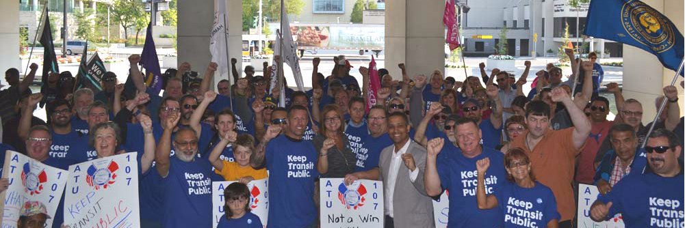 ATU Local 107 banner