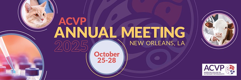 American College of Veterinary Pathologists banner