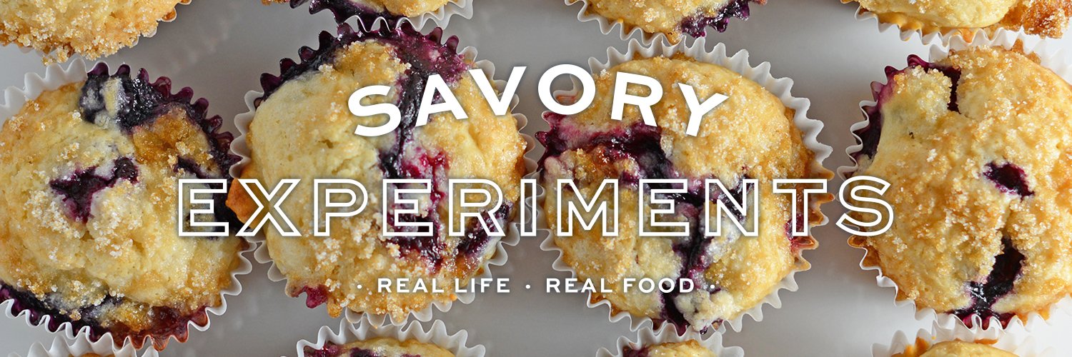 Savory Experiments banner