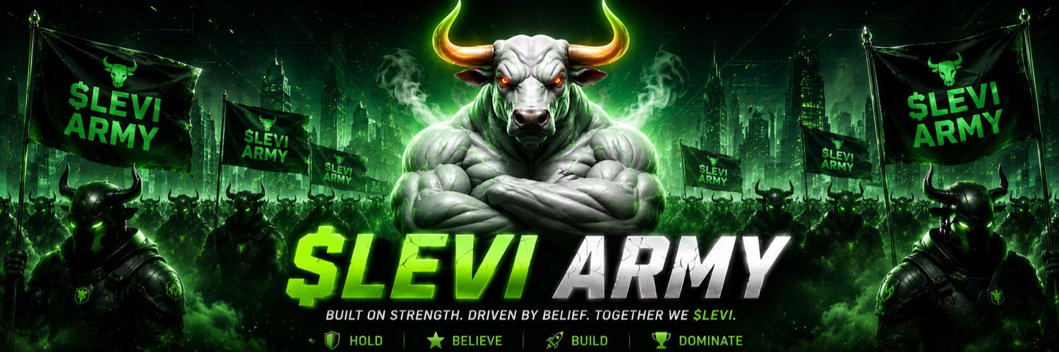 White Bull $LEVI Army banner