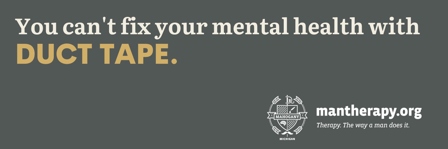 Man Therapy Michigan banner