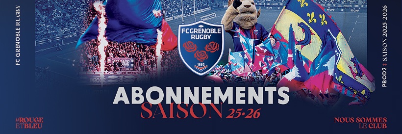 FC Grenoble Rugby #AllezFCG's banner