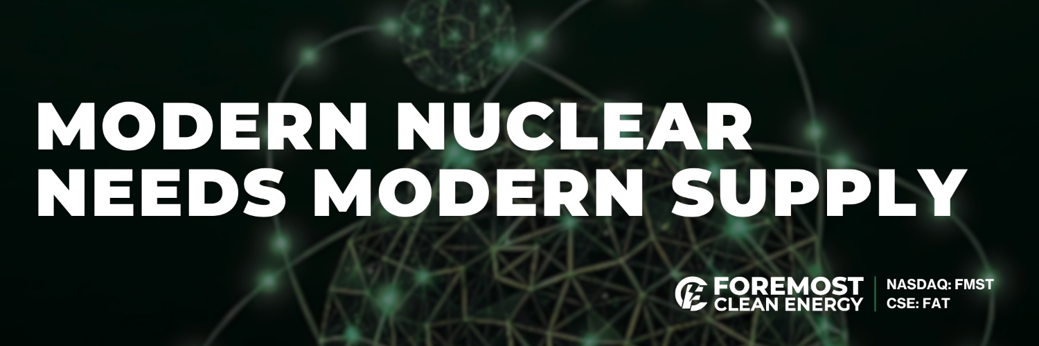 Foremost Clean Energy banner