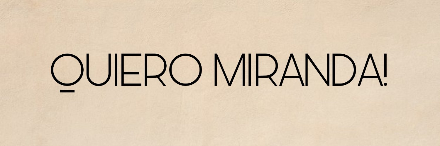 quieromiranda's profile banner image