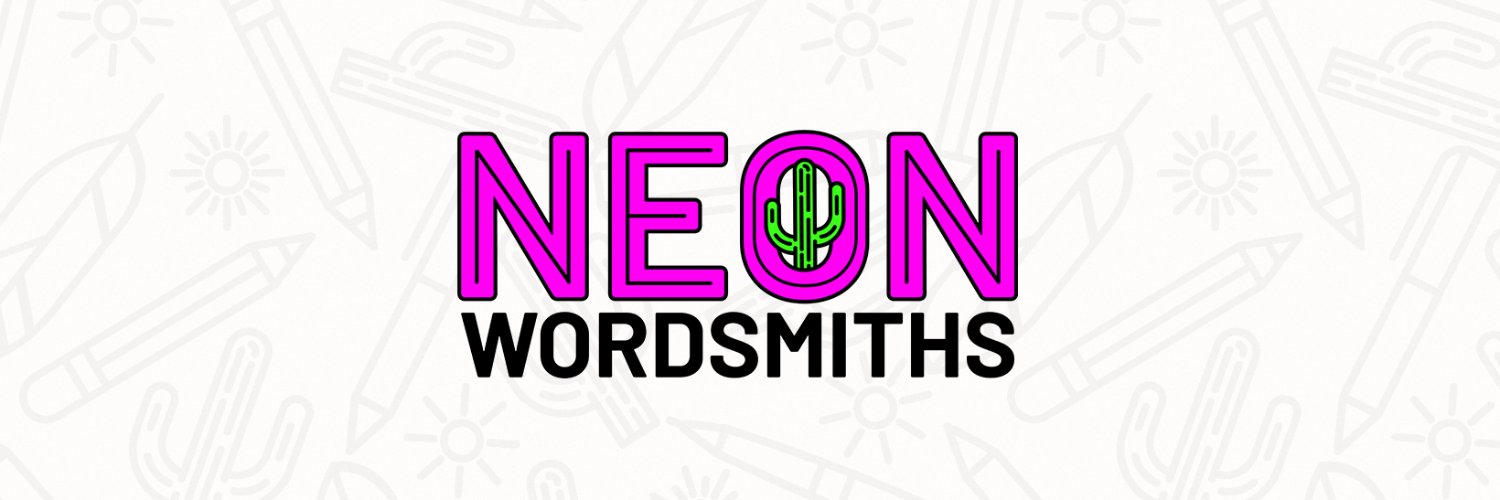 Neon Cactus Wordsmiths banner