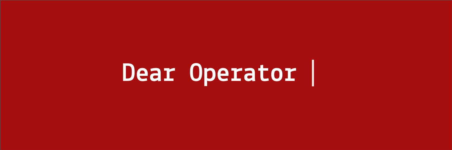 dearoperator's profile banner image