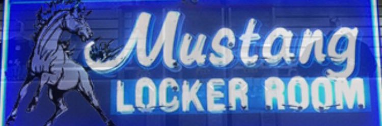 Mustang Locker Room banner