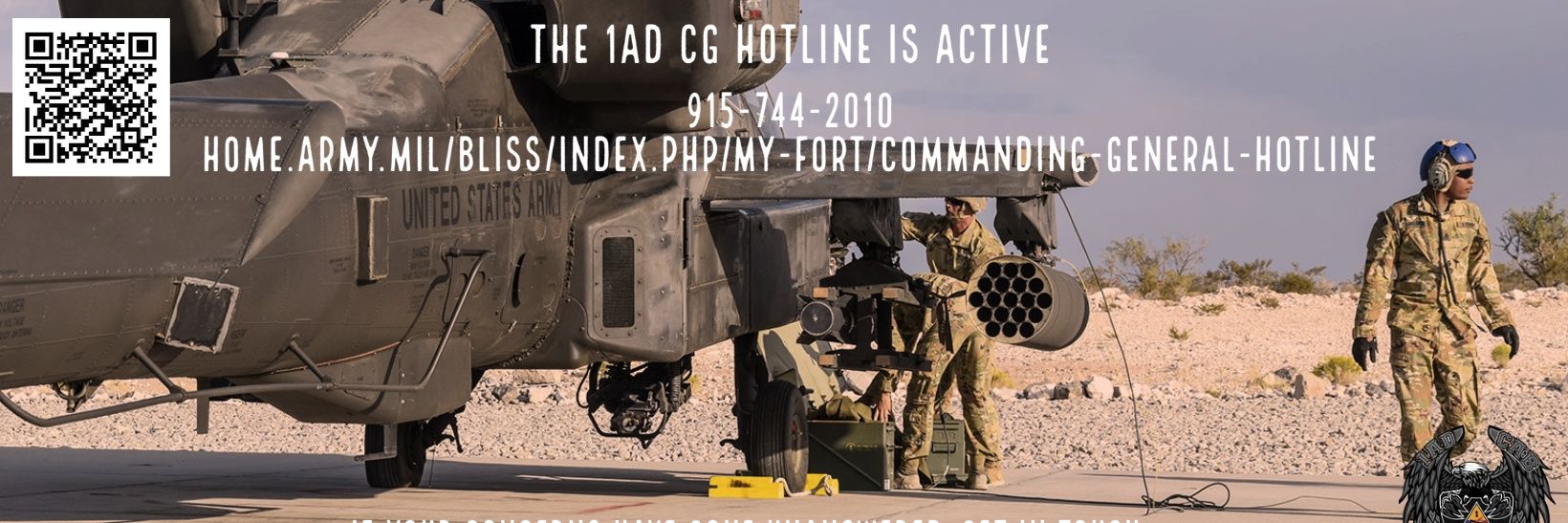 1AD Iron Eagles banner