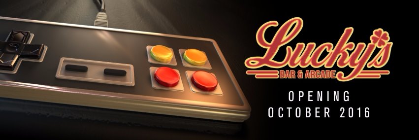 Lucky's Bar+Arcade banner