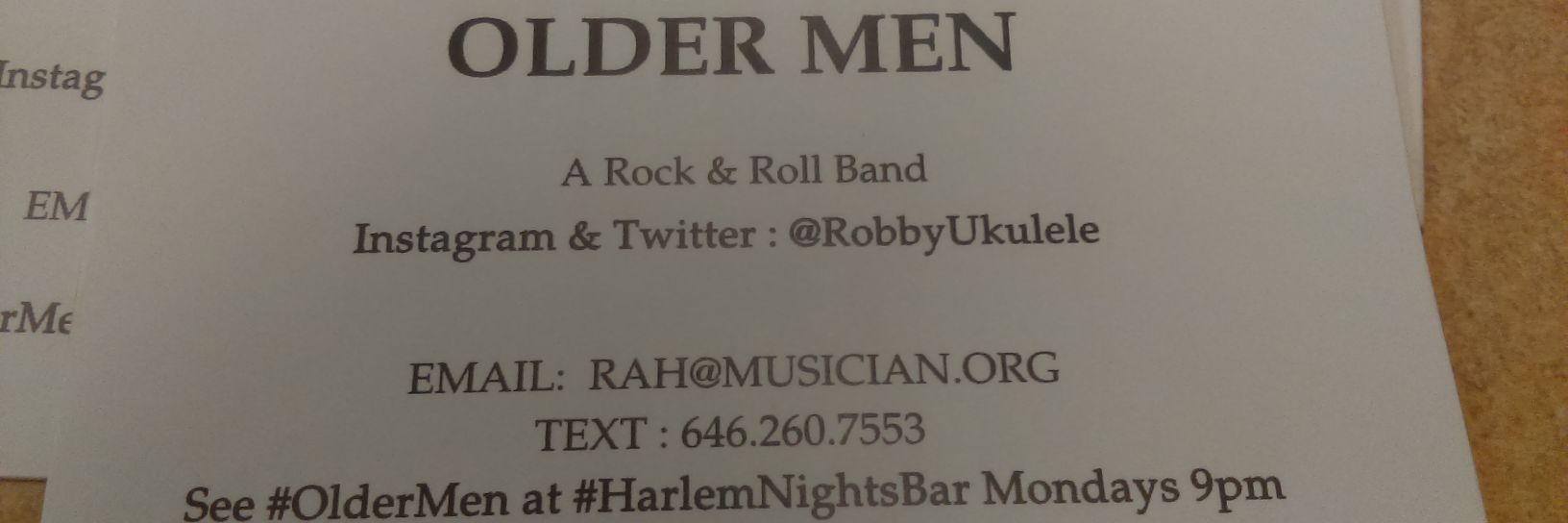 OlderMenBand's profile banner image