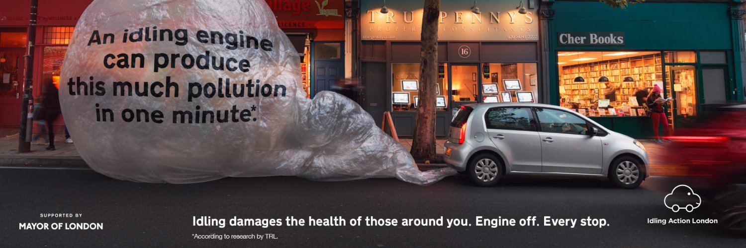 Idling Action London banner