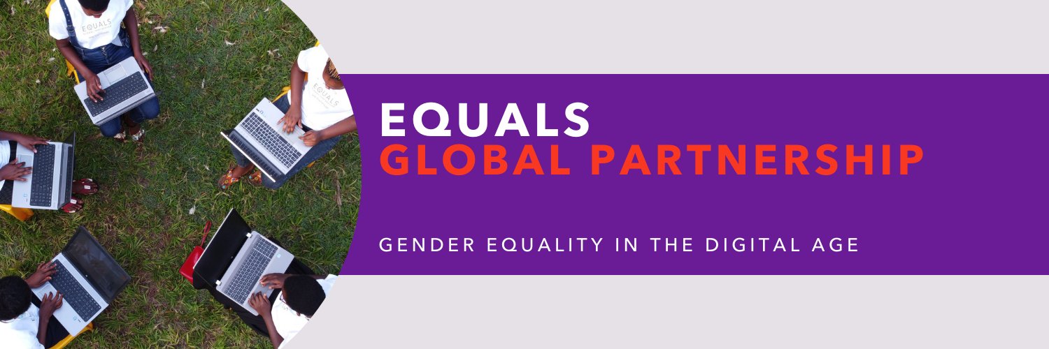 EQUALS Global Partnership Digital #GenderEquality banner