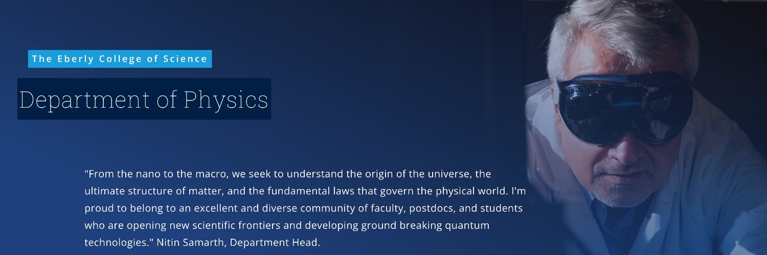 Penn State Physics banner