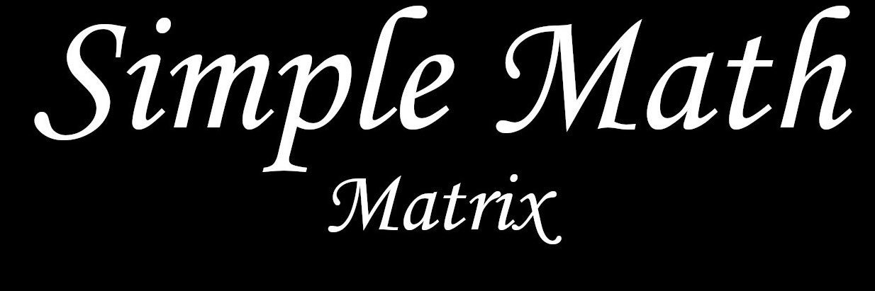 Simple Math Matrix banner