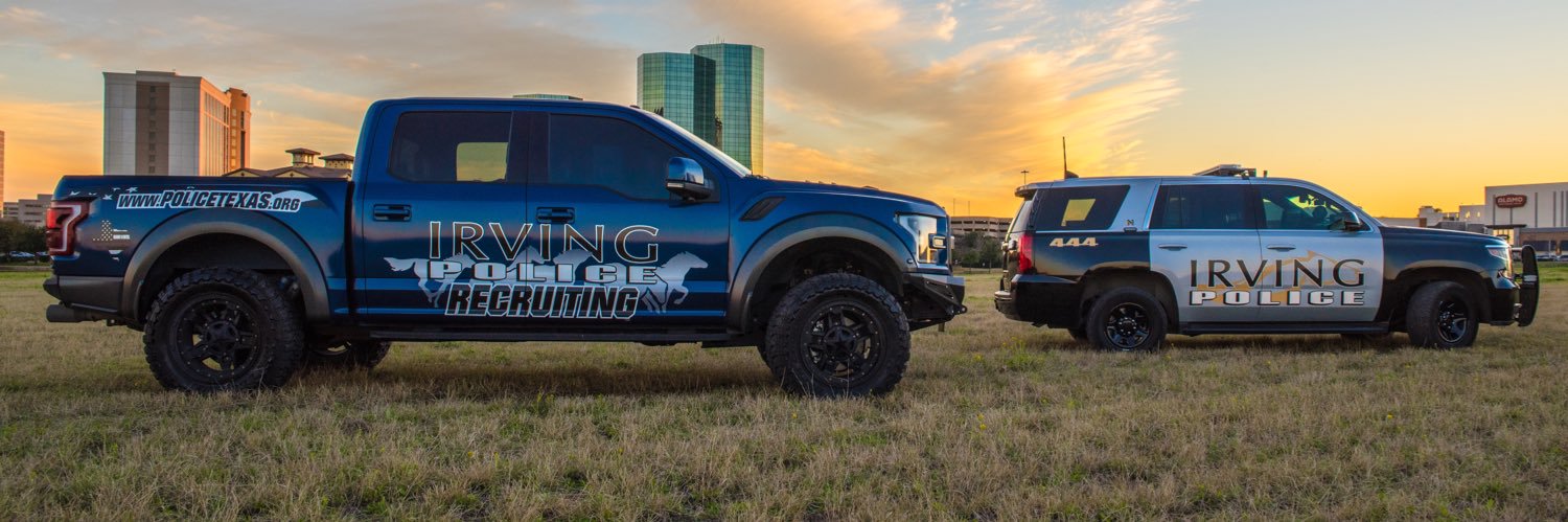 Irving Police Dept.'s banner