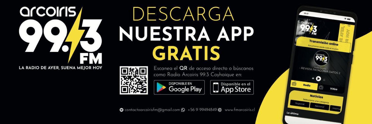 Radio Arcoiris 99.3 FM Coyhaique banner