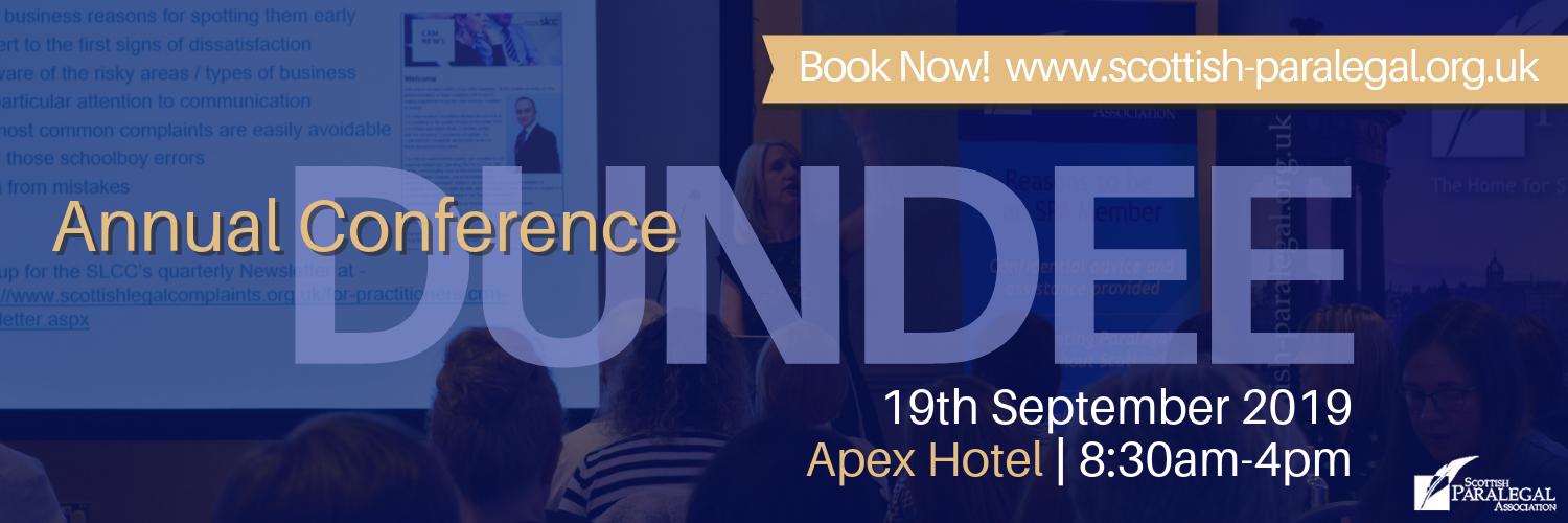Scottish Paralegal Association banner