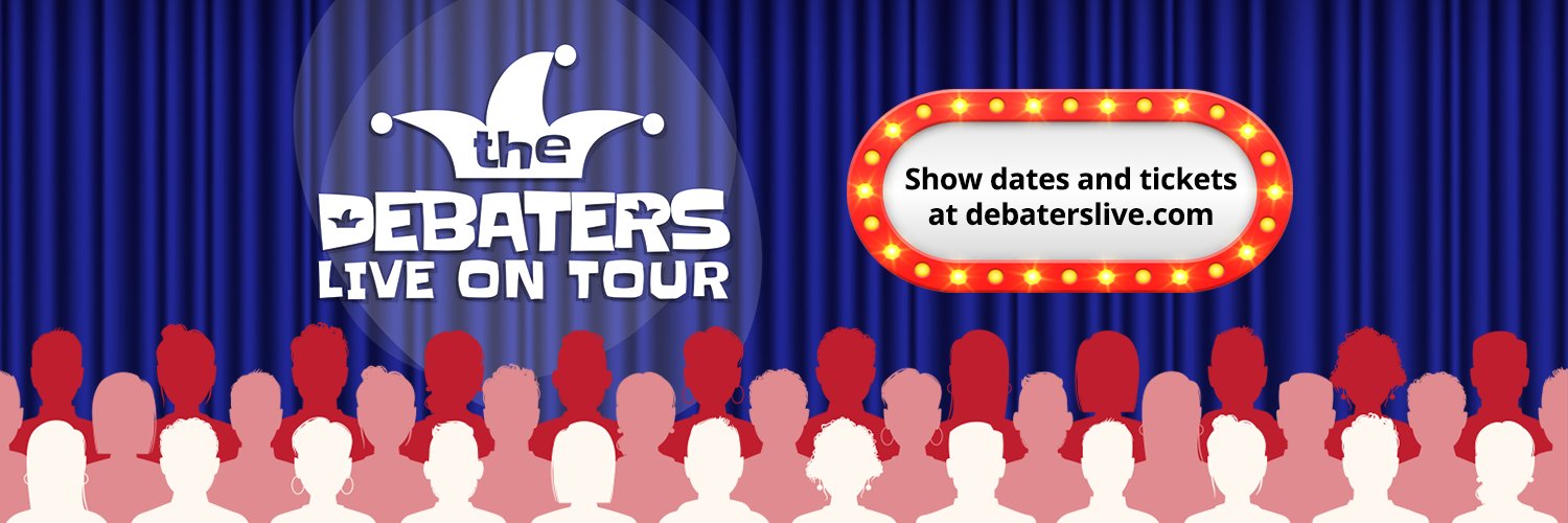 The Debaters Live banner