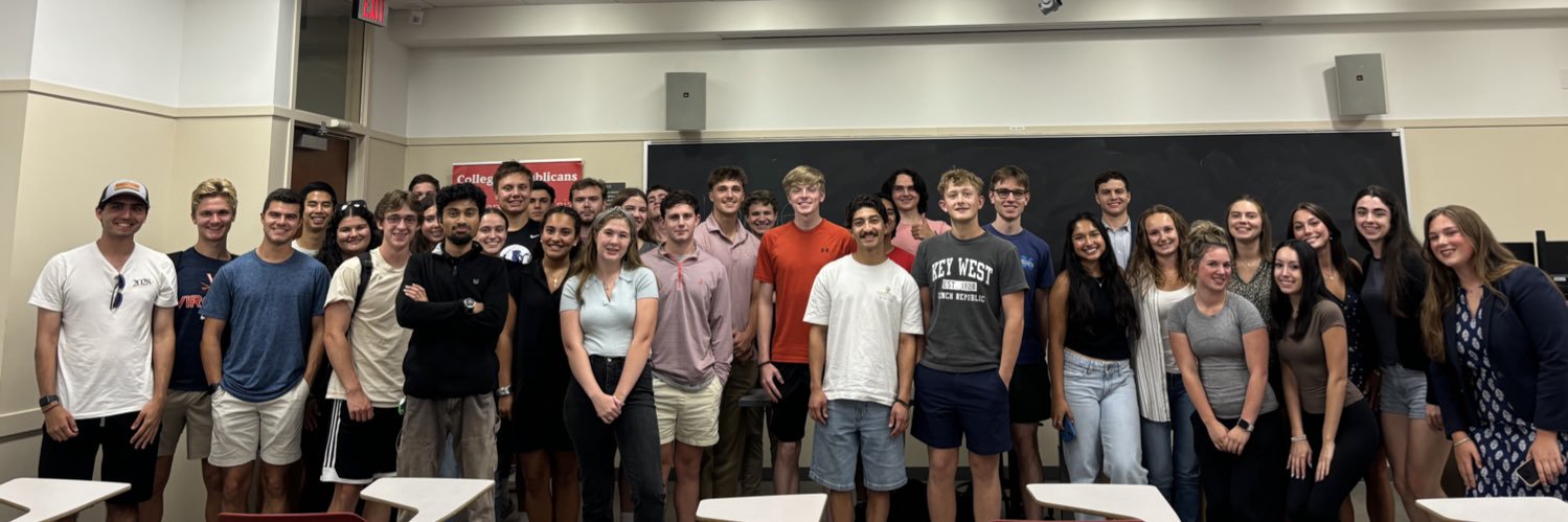 College Republicans at UVA banner