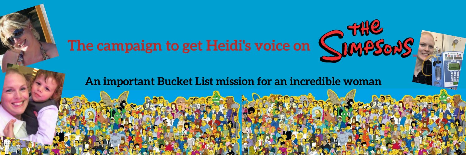 #HeidiOnTheSimpsons banner