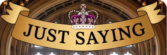 Just saying's banner